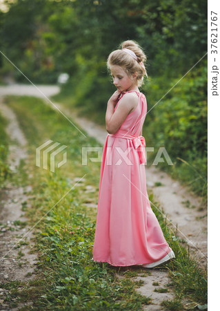 A beautiful portrait of a girl in evening dress  37621767