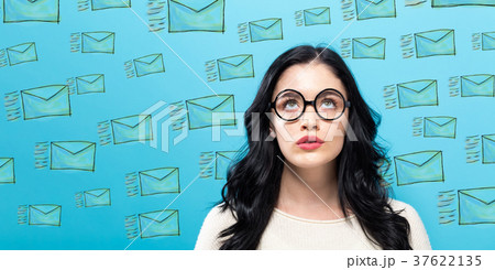Emails with young woman 37622135