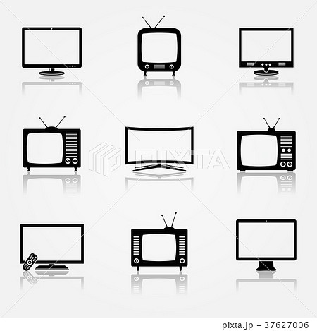 TV Icons Set TV Icons Set 37627006