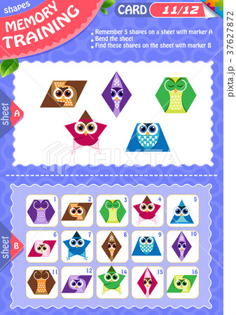 Memory game children shapes 11 Memory game children shapes 11 37627872