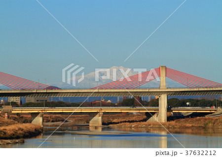 愛知県 庄内川沿いから見た御嶽山 愛知県 庄内川沿いから見た御嶽山 37632212