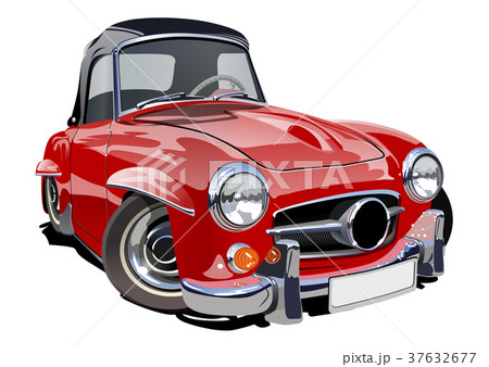 Cartoon retro car 37632677