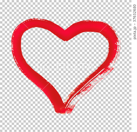 Heart - symbol of love - watercolor on paper - Stock Illustration ...