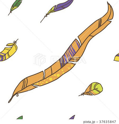 Vector Seamless Pattern of Plumage Vector Seamless Pattern of Plumage 37635847