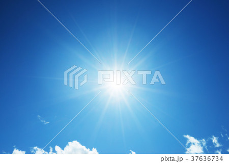 blue sky and sun 37636734