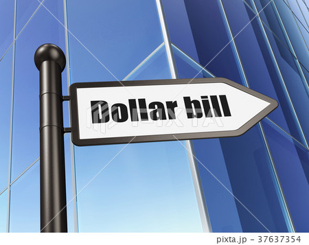 Currency concept: sign Dollar Bill on Building 37637354