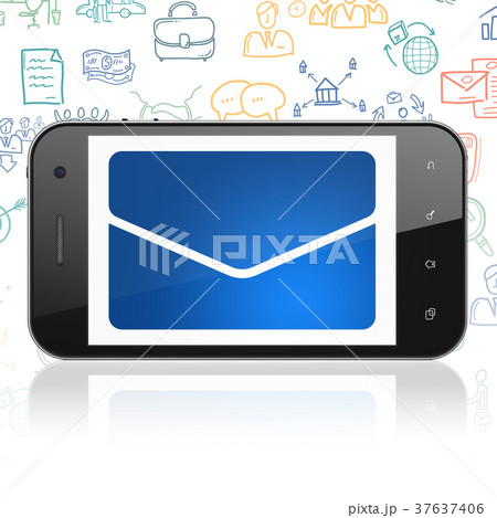 Finance concept: Smartphone with Email on display 37637406