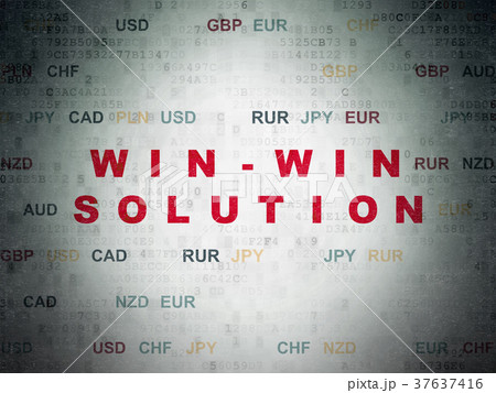 Finance concept: Win-win Solution on Digital Data 37637416