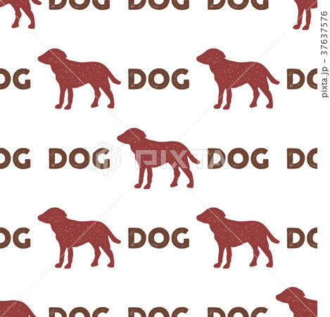 Year of the dog pattern. Symbol of 2018 seamless 37637576