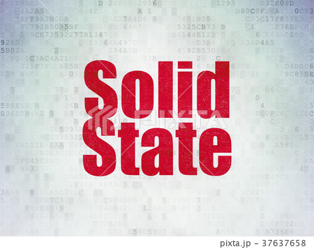 Science concept: Solid State on Digital Data Paper 37637658
