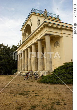 Apollo temple with bikes in the Czech republic Apollo temple with bikes in the Czech republic 37641101