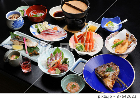 温泉宿の食事 和食の集合 温泉宿の食事 和食の集合 37642623