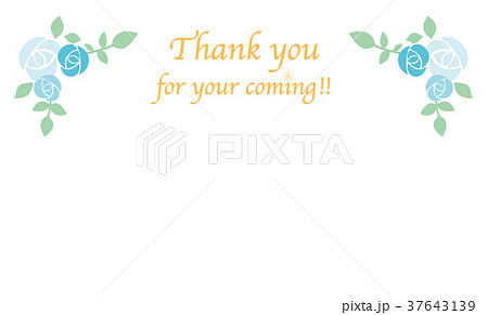 サンクスカード(青い薔薇) サンクスカード(青い薔薇) 37643139