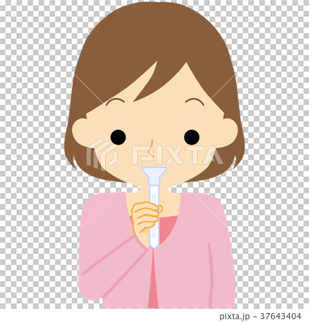 Woman using test kit Woman using test kit 37643404