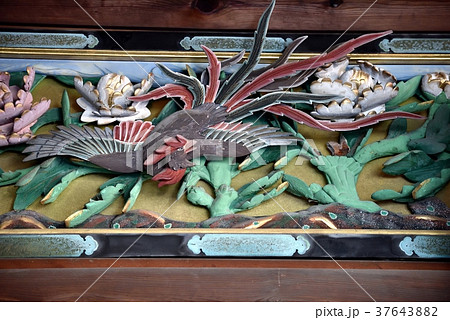 須磨寺　木彫りの装飾　鳳凰 37643882