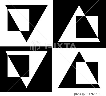 abstraction from triangles and squares design logo 37644956