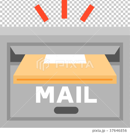 郵便受けに投入される荷物 37646856