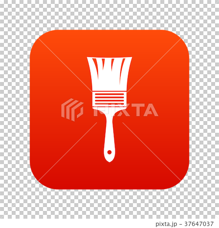 Paint brush icon digital red Paint brush icon digital red 37647037