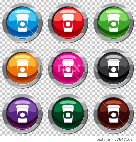 Paper coffee cup set 9 collection 37647168