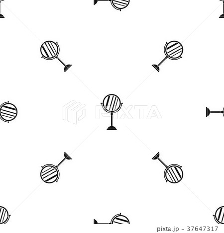Makeup mirror pattern seamless black 37647317
