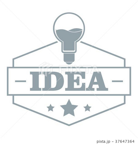 Innovation idea logo, simple gray style 37647364