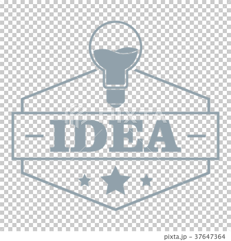 Innovation idea logo, simple gray style 37647364