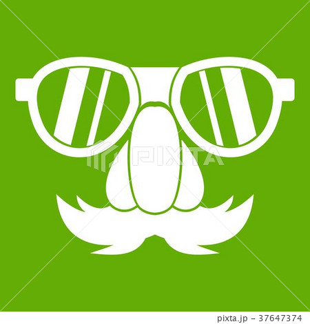 Clown face icon green 37647374