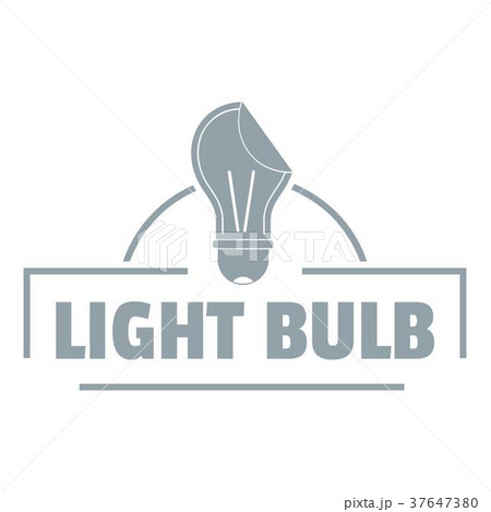 Light idea logo, simple gray style 37647380