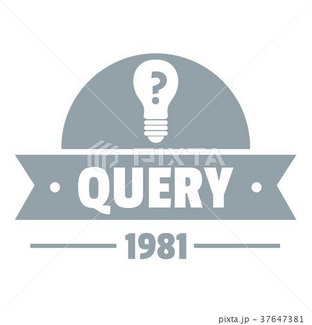 Query logo, simple gray style 37647381