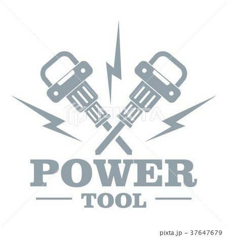 Power bump logo, simple gray style 37647679