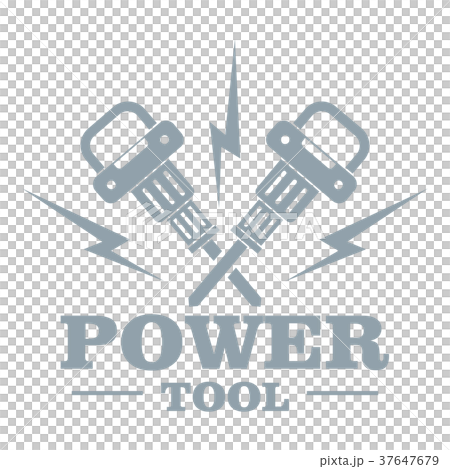 Power bump logo, simple gray style 37647679