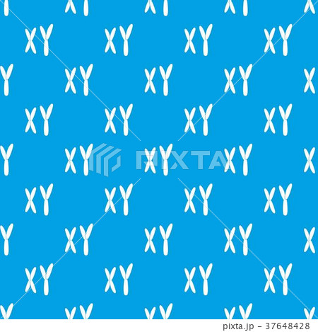 Human chromosomes pattern seamless blue Human chromosomes pattern seamless blue 37648428