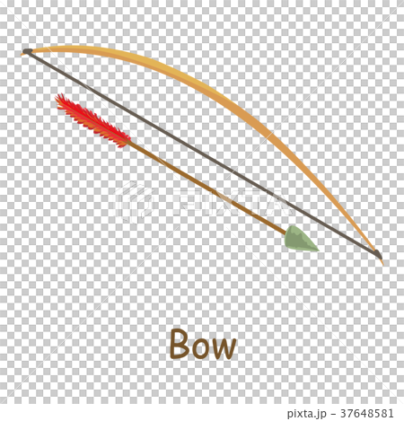 Bow icon, isometric 3d style Bow icon, isometric 3d style 37648581