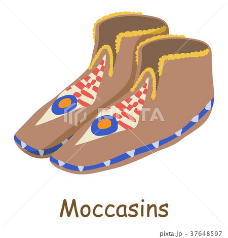 Moccasins icon, isometric 3d style Moccasins icon, isometric 3d style 37648597