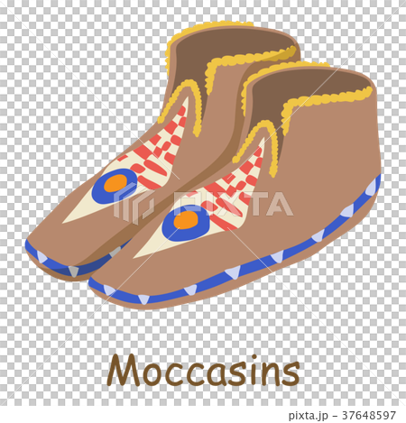 Moccasins icon, isometric 3d style Moccasins icon, isometric 3d style 37648597