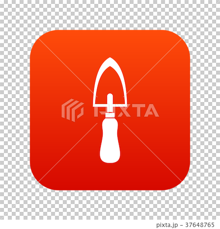 Garden trowel icon digital red 37648765