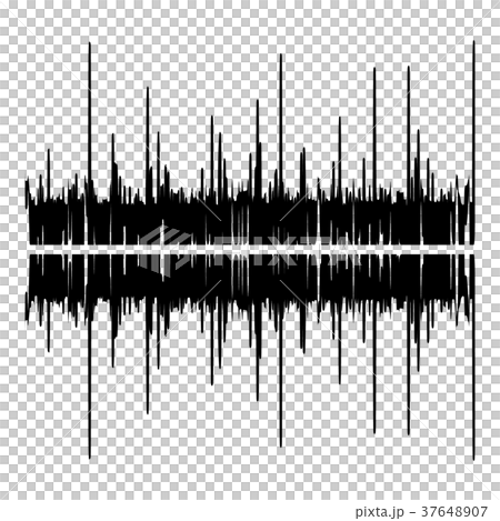 Audio equalizer illustration icon, simple black style 37648907