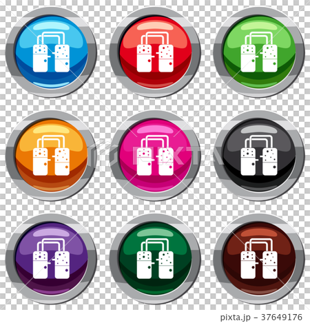 Containers connected with tubes set 9 collection 37649176