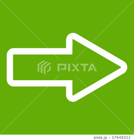 Cursor to right icon green Cursor to right icon green 37649322