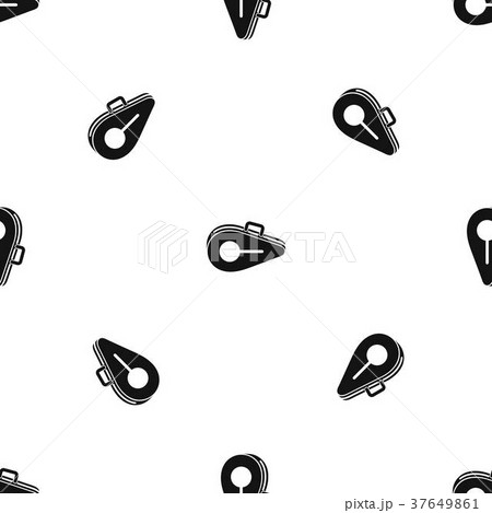 Tennis bag pattern seamless black 37649861