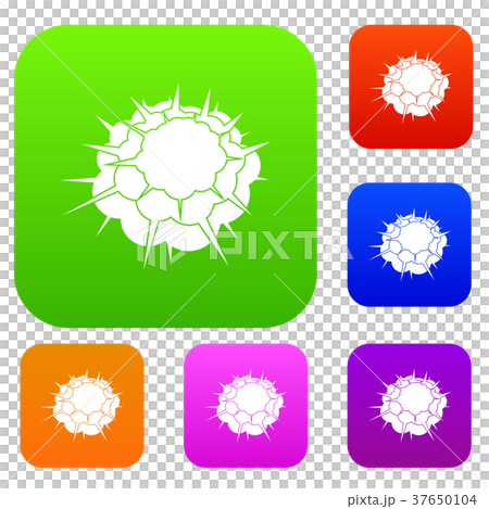 Atomic explosion set color collection 37650104
