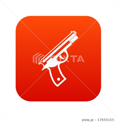 Gun icon digital red 37650155