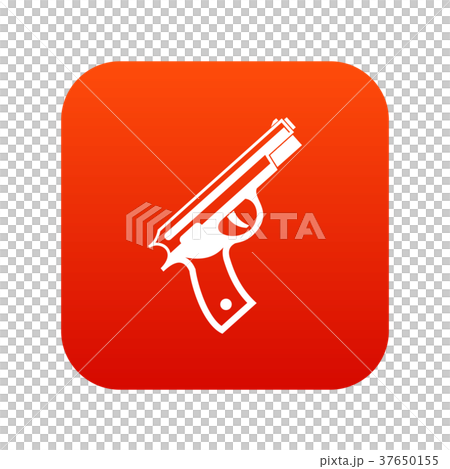 Gun icon digital red Gun icon digital red 37650155