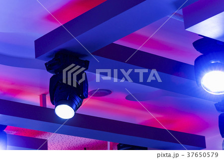 bar ceiling discoEmpty Night Club Lit by Colored 37650579