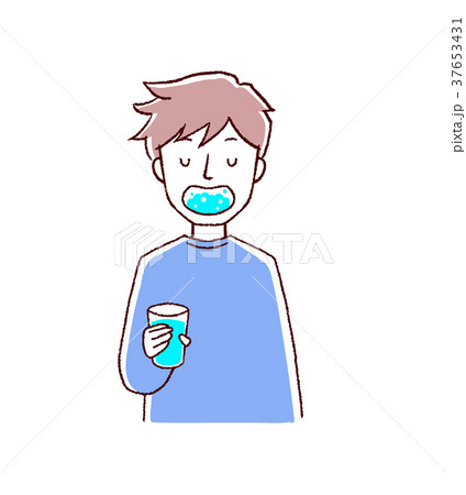 風邪予防 男性のイラスト素材