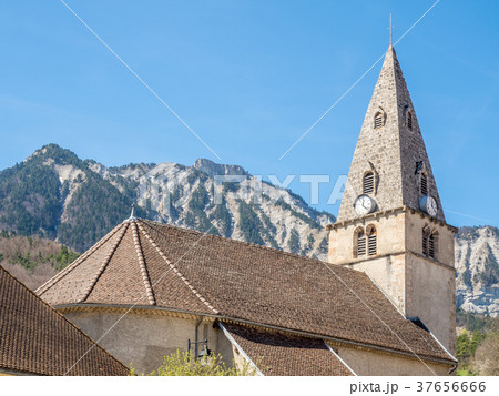 Clock tower of Chichilianne church 37656666