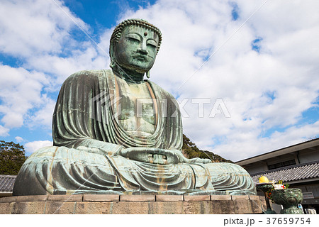 鎌倉大仏 高徳院 神奈川県鎌倉市 2017年12月現在 鎌倉大仏 高徳院 神奈川県鎌倉市 2017年12月現在 37659754