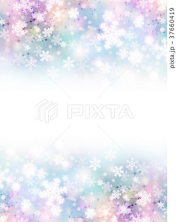 背景素材　雪　テクスチャー 37660419