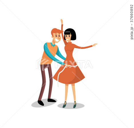 Female client getting measure by male tailor 37660892