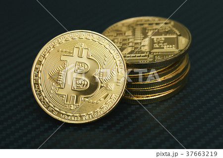 Bitcoin 金貨 仮想通貨 ゴールド カーボン 37663219